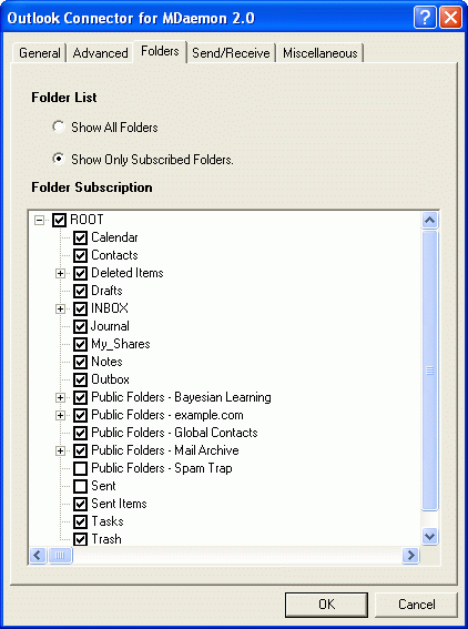 Screenshot 4 of Outlook Connector for MDaemon.