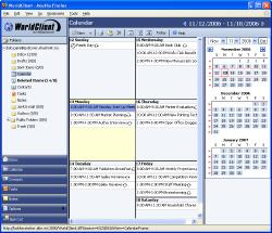 MDaemon's WorldClient: Calendar screen shot