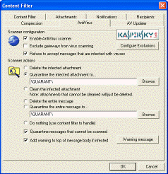 SecurityPlus: Content Filter Screen Shot